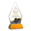 Shelton VividPrint™ Award on Newhaven Base - Amber | https://www.bestnamebadges.com