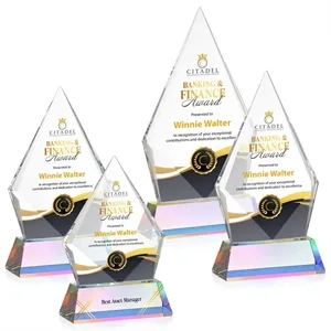 Shelton VividPrint™ Award on Newhaven Base - Prismatic | https://www.bestnamebadges.com