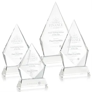 Shelton Award on Newhaven Base - Clear | https://www.bestnamebadges.com