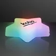 Multicolor LED Glow Star Clip-On Light Badge with White Bead | https://www.bestnamebadges.com