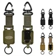 Outdoor Mountaineering Buckle Wire Rope Retractable Keychain | https://www.bestnamebadges.com