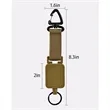 Outdoor Mountaineering Buckle Wire Rope Retractable Keychain | https://www.bestnamebadges.com
