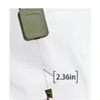 Outdoor Mountaineering Buckle Wire Rope Retractable Keychain | https://www.bestnamebadges.com
