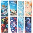 2-In-1 Foldable Beach Towel Integrated Bag For Storage | https://www.bestnamebadges.com