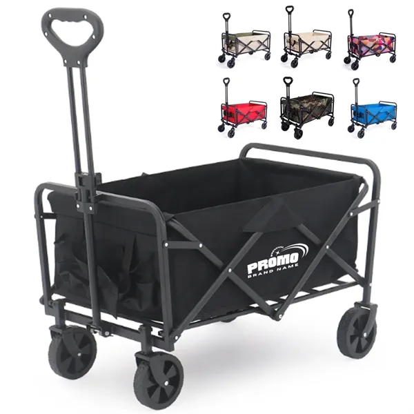 Collapsible Utility Wagon Cart with Telescopic Handle