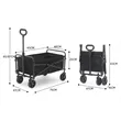Collapsible Utility Wagon Cart with Telescopic Handle | https://www.bestnamebadges.com