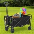 Collapsible Utility Wagon Cart with Telescopic Handle | https://www.bestnamebadges.com