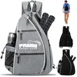 Pickleball Paddle Sling Backpack with Bottle Pocket | https://www.bestnamebadges.com