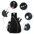Pickleball Paddle Sling Backpack with Bottle Pocket | https://www.bestnamebadges.com