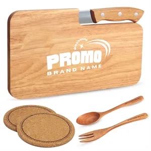 Eco Kitchen Gift Set with Cutting Board and Utensils | https://www.bestnamebadges.com