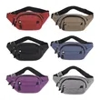 Multi-Pocket Waist Pack with Adjustable Strap and Zippers | https://www.bestnamebadges.com