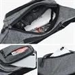 Multi-Pocket Waist Pack with Adjustable Strap and Zippers | https://www.bestnamebadges.com