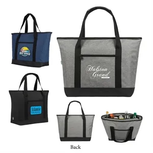 Shoreline RPET 24-Can Cooler Tote Bag | https://www.bestnamebadges.com