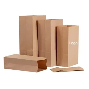Custom EcoCraft Kraft Paper Snack Bag