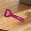 Custom Heart Shaped Bottle Openers | https://www.bestnamebadges.com