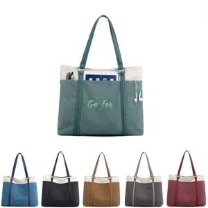 Women's Work Bag with Laptop Compartment Zipper Pockets
