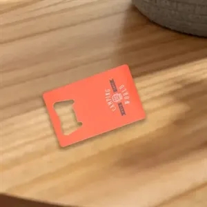 Custom Printed Card Bottle Openers | https://www.bestnamebadges.com