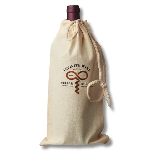 Seeley Cotton Drawstring Wine Bag