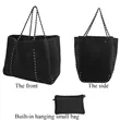 Neoprene Beach Tote Bags | https://www.bestnamebadges.com