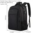 Large Travel Laptop Backpack with USB port | https://www.bestnamebadges.com