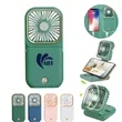 Foldable USB Hanging Fan With Phone Holder | https://www.bestnamebadges.com