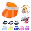 PVC Clear Transparent Sun Visor Hats | https://www.bestnamebadges.com