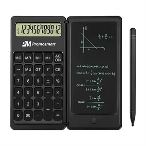 Foldable Desktop Calculator with Writing Notepad | https://www.bestnamebadges.com