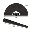 Large Folding Fabric Hand Fans Performance Kung Fu Fan | https://www.bestnamebadges.com