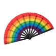 Large Folding Fabric Hand Fans Performance Kung Fu Fan | https://www.bestnamebadges.com