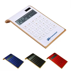10 Digits Dual Powered Slim Desktop Calculator | https://www.bestnamebadges.com