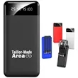 6000mAh Ultra Thin Portable With LED Flashlight Power Bank | https://www.bestnamebadges.com