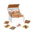 12 pack Sweet and Salty Snack Box with Label | https://www.bestnamebadges.com