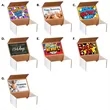 12 pack Sweet and Salty Snack Box with Label | https://www.bestnamebadges.com