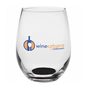 9 oz. Libbey ® Stemless Wine Glasses | https://www.bestnamebadges.com