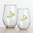 Vale Stemless Wine - Imprinted | https://www.bestnamebadges.com