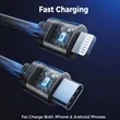Fast Charging Retractable Car Charger For  USB C | https://www.bestnamebadges.com