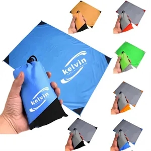 Foldable Sandproof Lightweight Pocket Tarp Picnic Blanket | https://www.bestnamebadges.com