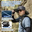 Wide Brim Hat with Solar Powered Rechargeable Fans | https://www.bestnamebadges.com