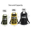 Dry Bag Backpack for Beach Kayaking and Camping Essentials | https://www.bestnamebadges.com