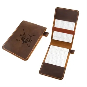 Handmade Leather Yardage Score Book Cover