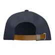 AWARE™ Recycled Cotton Cap with Leatherette Backstrap | https://www.bestnamebadges.com