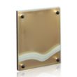 Kingston Plaque - Metallic Gold | https://www.bestnamebadges.com