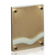 Kingston Plaque - Metallic Gold | https://www.bestnamebadges.com