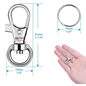 Metal Swivel Snap Hooks and Key Rings