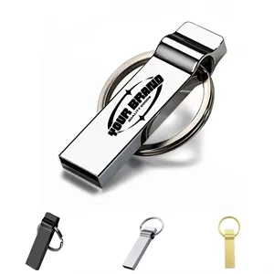 128GB With Key Ring Memory Stick Metal USB Flash Drives