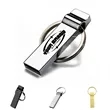 128GB With Key Ring Memory Stick Metal USB Flash Drives | https://www.bestnamebadges.com