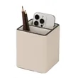 Stylish Desk Office Accessory Leather Pen Holder Organizer | https://www.bestnamebadges.com