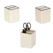 Stylish Desk Office Accessory Leather Pen Holder Organizer | https://www.bestnamebadges.com