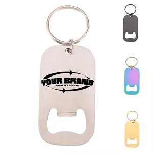 Outdoor Portable Stainless Steel Keychain Bottle Opener