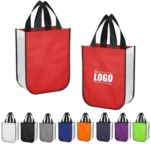 Reusable Laminated Non-Woven Shopper Tote Bag | https://www.bestnamebadges.com